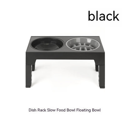 Pet Feeder Slow Feeding Bowl Lifting Dog Bowl Rack Neck Protection