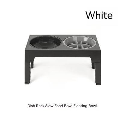 Pet Feeder Slow Feeding Bowl Lifting Dog Bowl Rack Neck Protection